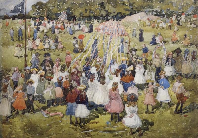 Maurice Prendergast May Day,Central Park Norge oil painting art
